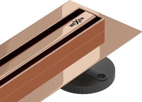 Mexen Flat 360° Slim draaibare lineaire afvoer 150 cm, roségoud - 1641150