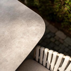 4 Seasons Manolo tuintafel 180x95 cm - latte - ceramic print