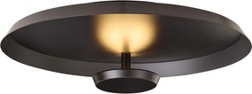 Moderne plafondlamp mat zwart incl. LED 3-staps dimbaar - Sombra