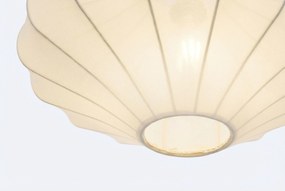 Japandi Hanglamp Beige Met Stoffen Kap - Plu Zand/Beige