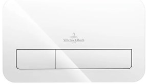 Villeroy & Boch Viconnect 2 knops bedieningsplaat glas glossy wit 922400RE