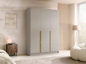 Kledingkast Closico Decoron I, Gouden, Kasjmier, 215x150x58cm, 148.5 kg, Kledingkast deuren: Met scharnieren