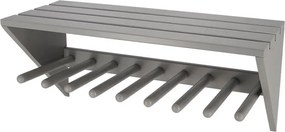 Esschert Design muurlaarzenrek grijs - LxBxH: 76x31,3x35cm