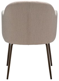 Dan-Form Bae Luxe Eetkamerstoel Met Armleuningen Creole Pink Boucle