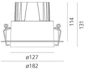 Artemide Architectural -   Plafondlamp spots Picto Zilver  Aluminium