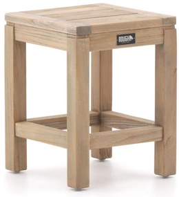 Bijzettafel tuin ROUGH | Vierkant  | Tuintafel Teakhout | 35x35cm | Kees Smit Tuinmeubelen