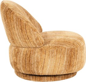 Retro Stoffen Fauteuil Mosterd