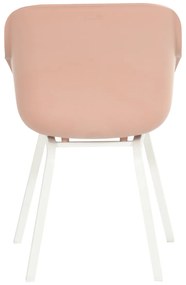 Hartman Le Soleil Element dining armstoel - Stylish pink - Alu poot