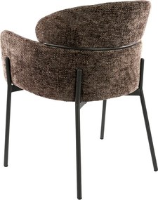 Comfortabele Eetkamerstoel Bruin