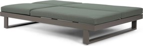 Lifestyle Garden Furniture Massimo Ligbed Met Kussen Antraciet/moss Green Aluminium Grijs