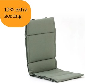 + 10% kassakorting | Dunne tuinkussen | Groen | Katoen/Polyester | Madison | 125x50cm | Kees Smit Tuinmeubelen