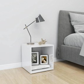 vidaXL Tv-meubel 37x35x37 cm spaanplaat hoogglans wit