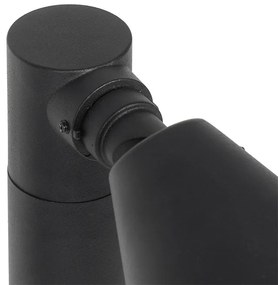 Modern buiten paaltje zwart 60 cm IP44 verstelbaar - Ciara