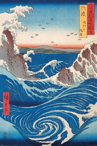 Poster Hiroshige - Naruto Whirlpool, Hiroshige Utagawa