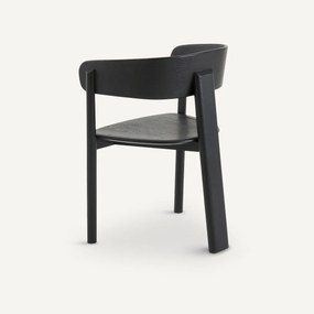 Tafelfauteuil in gebeitst eikenhout, Marais, E. Gallina