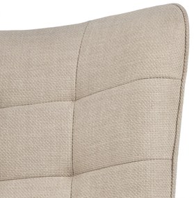 Beige Fauteuil Stof