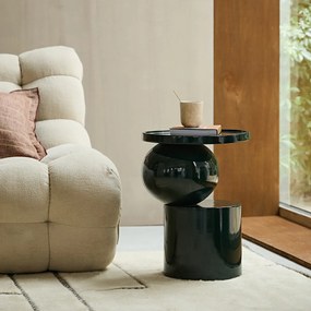 Acacia bijzettafel met glanzende afwerking Glossy