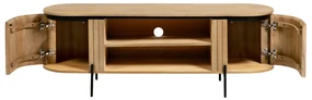Kave Home Licia Tv-meubel Ovaal Mangohout - 160x43x56cm.