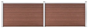 vidaXL Schutting 353x106 cm HKC bruin