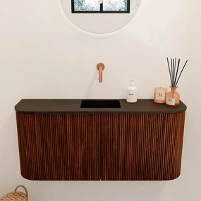Mondiaz Joya 95cm toiletmeubel ronding links/rechts ruby met wastafel faye midden zonder kraangat urban