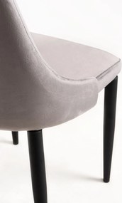 Set 4 Kan Fluwelen Stoelen