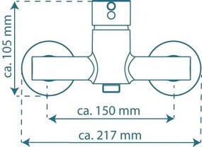 Schutte ATLANTA ééngreepsmengkraan douche, chroom