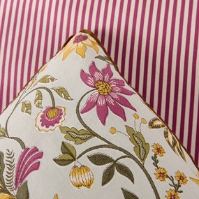 Kussensloop in gewassen katoen, bloemenprint, HARNEY