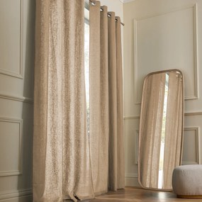 Gordijn in gewassen linnen met oogjes, Private