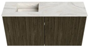 Mondiaz Joya DLux 80cm toiletmeubel shadow met wastafel faye links 1 kraangat ostra
