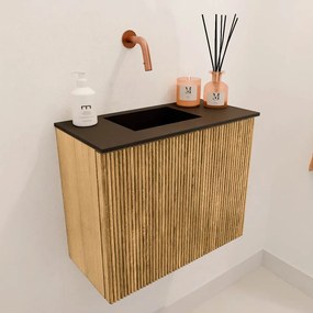 Mondiaz Joya 50cm toiletmeubel oak met wastafel faye links zonder kraangat urban
