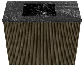 Mondiaz Joya DLux 50cm toiletmeubel shadow met wastafel faye links zonder kraangat lava