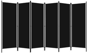 vidaXL Kamerscherm met 6 panelen 300x180 cm zwart