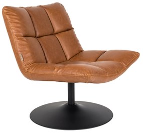 Dutchbone Bar Vintage Draaifauteuil Bruin Leer