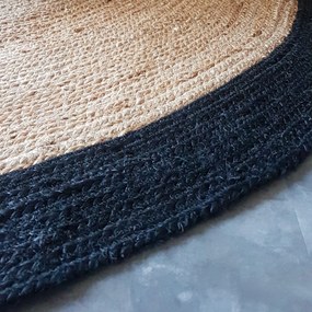 Vloerkleed Nico jute rond | Casa Caron