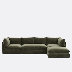 2-zits modulaire bank, gemêleerd polyester, Malo