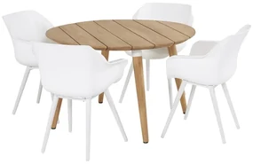 Hartman Sophie Studio dining armstoel - White - Alu poot