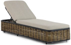 Lifestyle Garden Furniture Nice Ligbed Verstelbaar Aluminium/wicker Grijs