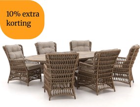+ 10% kassakorting | Diningset Intenso | 6 personen | Tuinset teakhout | 7-delig | 240x120cm | Kees Smit Tuinmeubelen