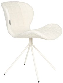 Zuiver OMG Soft Design Eetkamerstoel Off White Teddy