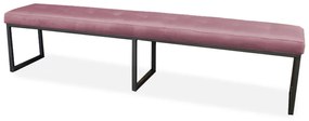 Eetkamerbank - Atlanta - stof Element roze 10 - 160 cm