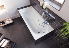 Riho Miami bubbelbad 180x80cm rechts wit glans met 6 + 4 + 2 hydrojets