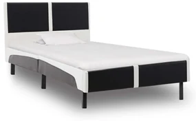vidaXL Bed met traagschuim matras kunstleer 90x200 cm