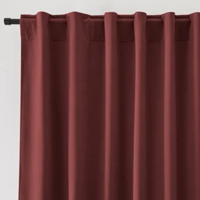 Fluwelen gordijn afgewerkt met verdekte lussen, Velvet