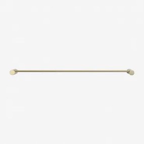 Devon Rvs Wandgemonteerde Handdoekhouder Met Stang (↔︎60 Cm) Goud - Sklum