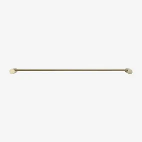 Devon Rvs Wandgemonteerde Handdoekhouder Met Stang (↔︎60 Cm) Goud - Sklum
