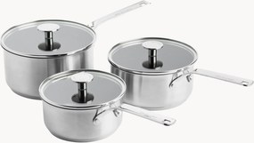 Kookpannen met deksel, 6-delig