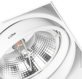 Set van 6 Inbouwspot wit GU10 AR111 trimless verstelbaar - Oneon