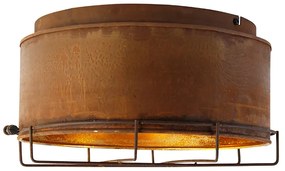 Industriële plafondlamp roestbruin 35 cm - Barril