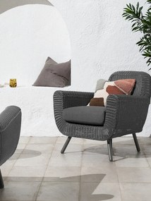 The Outsider Stoel-bank Loungeset - Jonah - 5 zits - Wicker - Antraciet - The Outsider