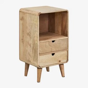 Pack Van 2 Nachtkastjes 30x25 Cm Van Mangohout Yulara 2 Lades & Mangohout - Sklum